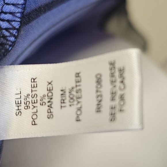 Cato Blue & Black Geometric Print Tunic Top | Size M - Picture 6 of 7